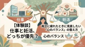 【体験談】仕事と妊活、どっちが優先？両立に疲れたときに見直したい『心のバランス』の整え方