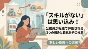 『スキルがない』は思い込み！公務員が転職で評価される3つの強みと自己分析の極意