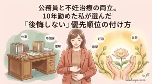 公務員と不妊治療の両立。「仕事」か「子供」か。私が6年間の妊活で見つけた「後悔しない」優先順位の付け方