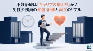 不妊治療は「キャリアの終わり」か？男性公務員の昇進・評価と両立のリアル。職場で不利益を被らないための、公務員的「評価の守り方」